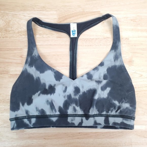 (sold) Lululemon Arise Bra Lululemon Lab, Black Gray - Picture 2 of 6